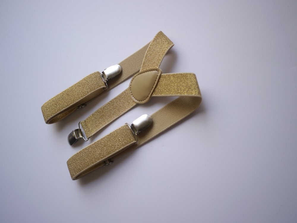 Soft Gold, soft gold suspenders, soft gold bowtie, light gold bowtie, light gold suspenders, gold glitter suspenders, champagne wedding