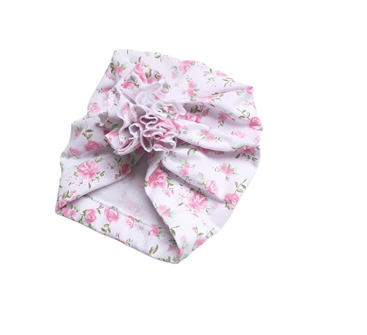 Pink Roses newborn hospital hat