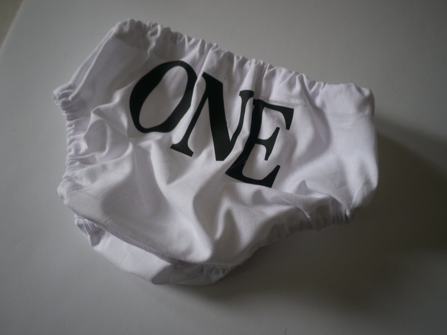 First Birthday "One" Diaper Cover black and white - Smash Cake Outfit - 1st Birthday - Baby Bloomer - Baby boy