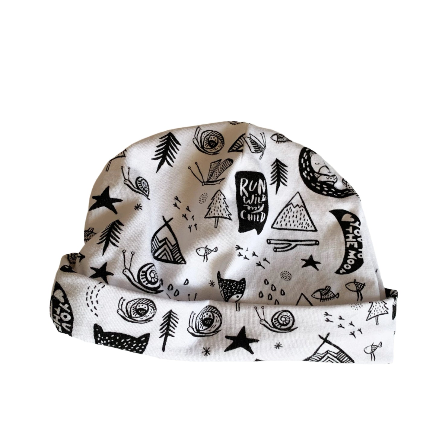 Wild one Baby Boy Newborn and boy beanie hat