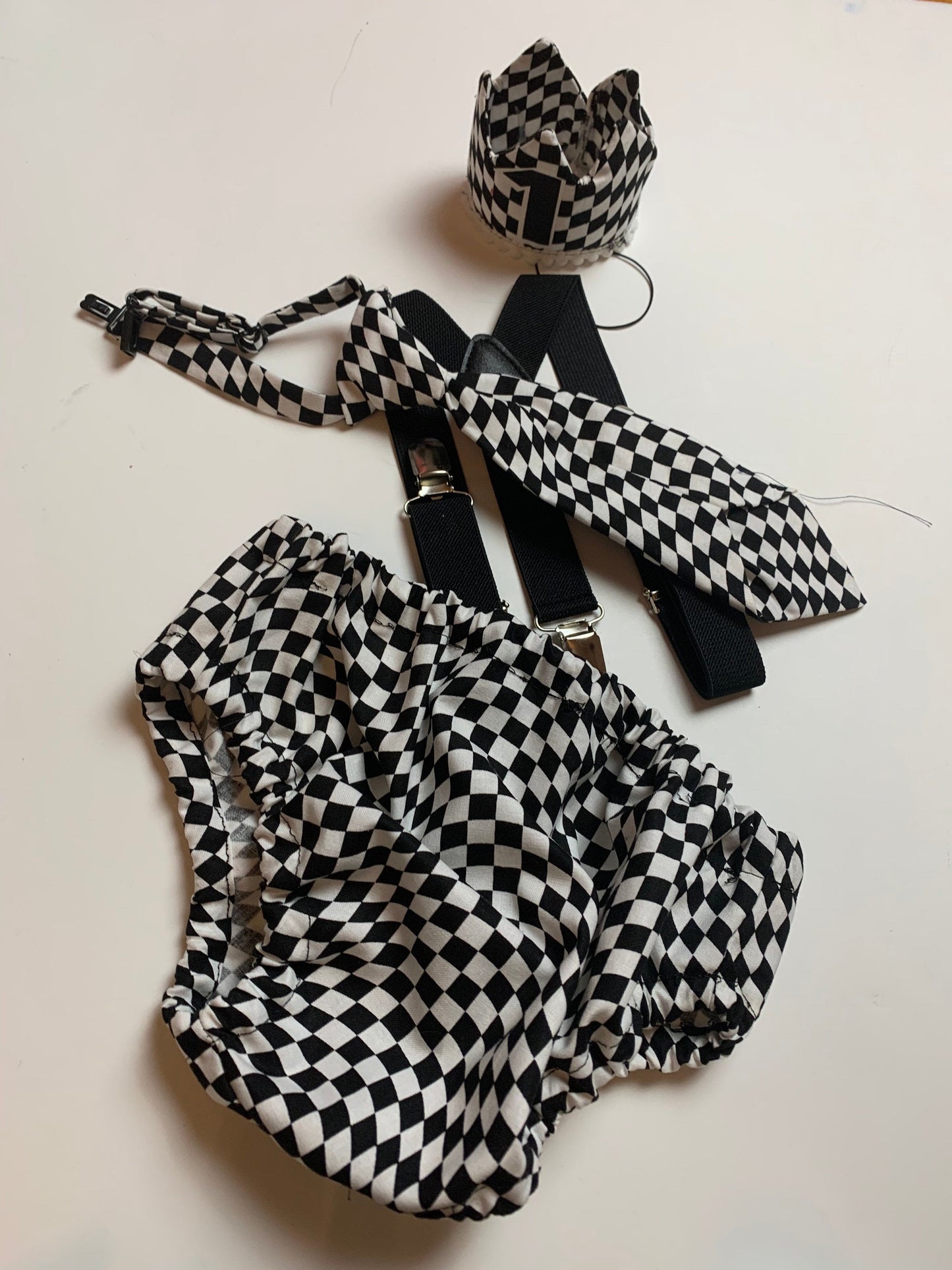 First Birthday Cake Smash Outfit Racing car Red Black yellow Car flames Diaper Cover neck Tie for Baby Boy racing cake smash