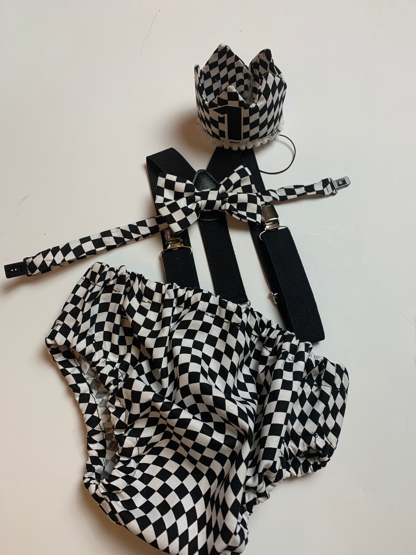 First Birthday Cake Smash Outfit Racing car Red Black yellow Car flames Diaper Cover bow Tie for Baby Boy racing cake smash