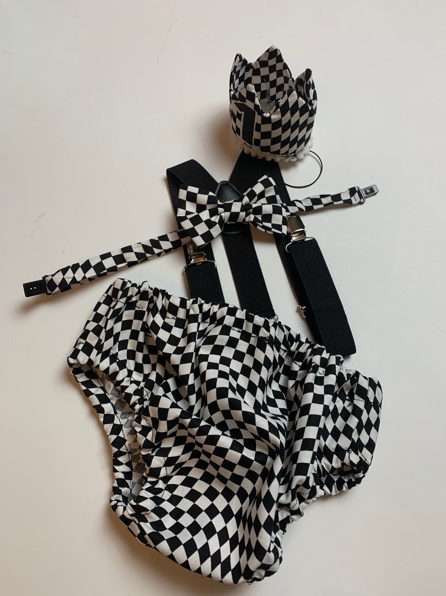 First Birthday Cake Smash Outfit Racing car Red Black yellow Car flames Diaper Cover bow Tie for Baby Boy racing cake smash