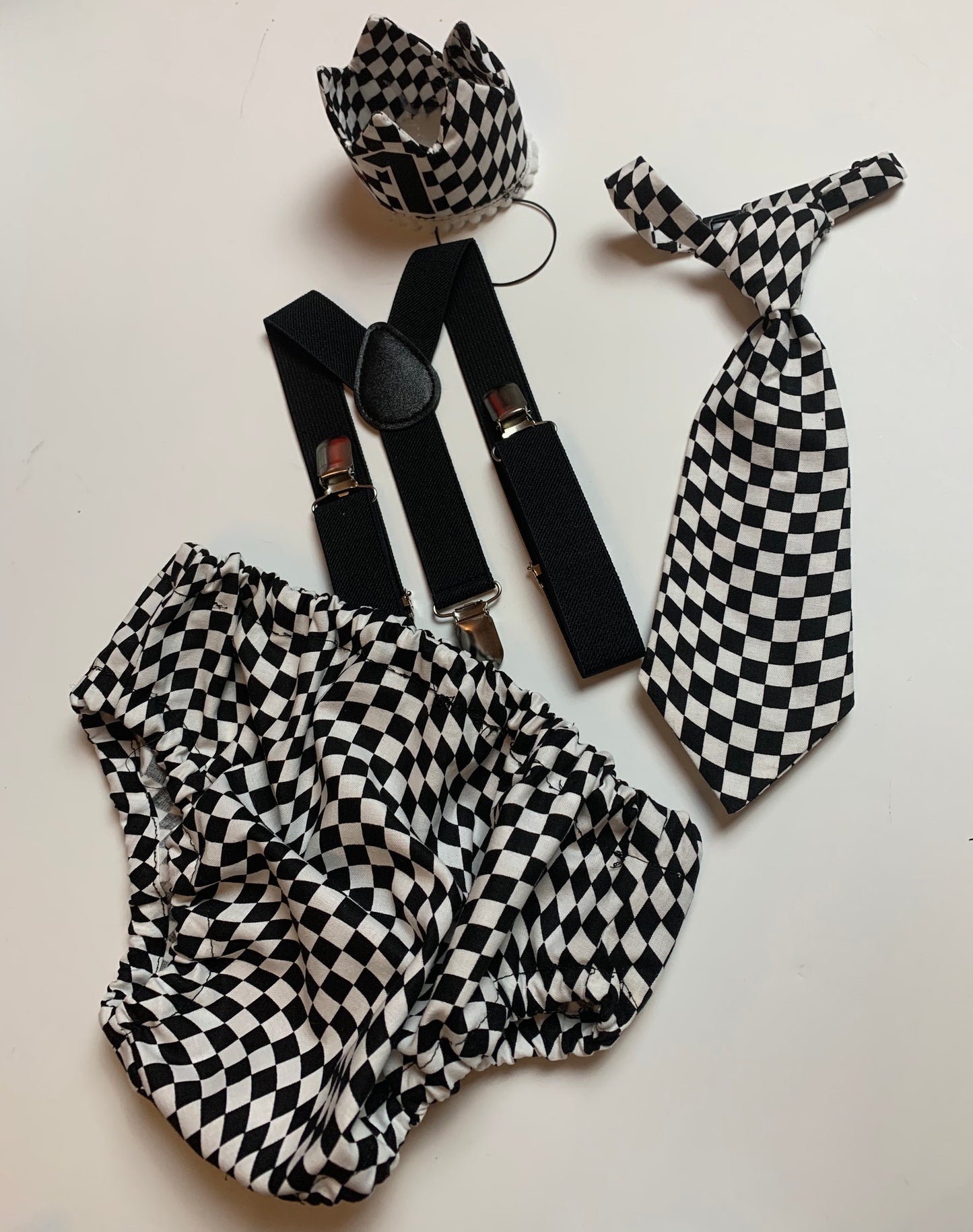 First Birthday Cake Smash Outfit Racing car Red Black yellow Car flames Diaper Cover neck Tie for Baby Boy racing cake smash