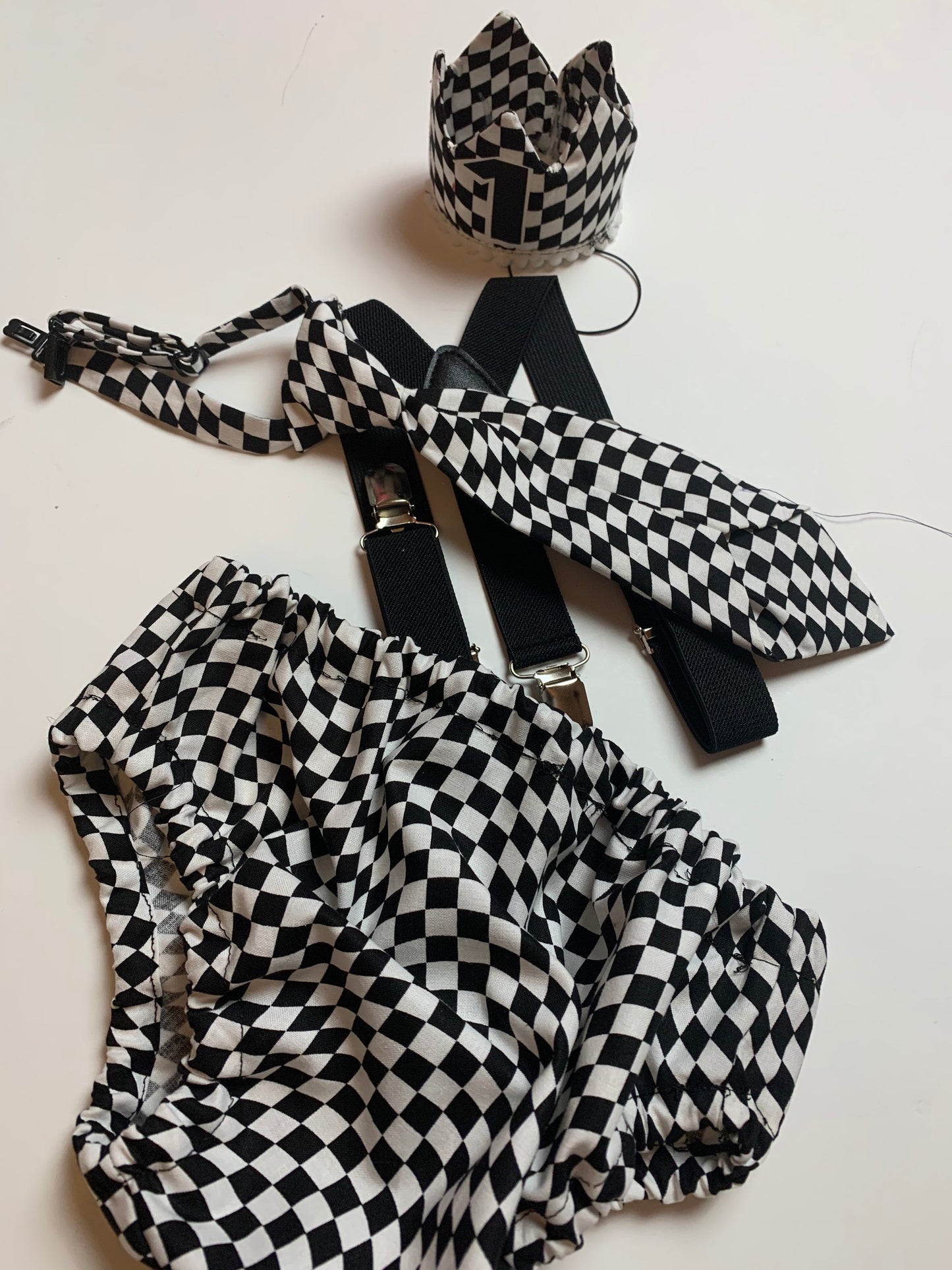 First Birthday Cake Smash Outfit Racing car Red Black yellow Car flames Diaper Cover neck Tie for Baby Boy racing cake smash