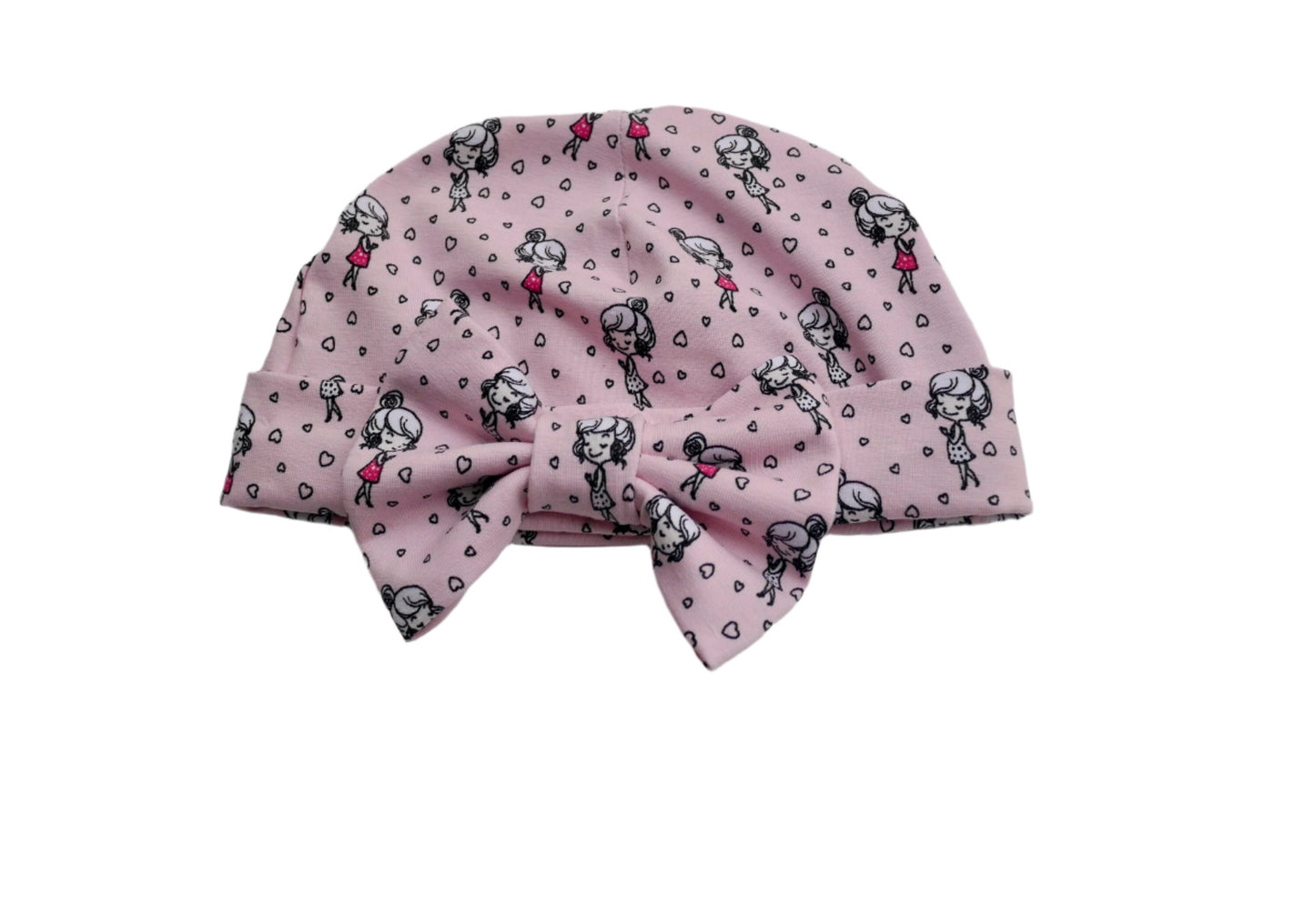 Cute Pink Baby Bow Baby Turban Hat