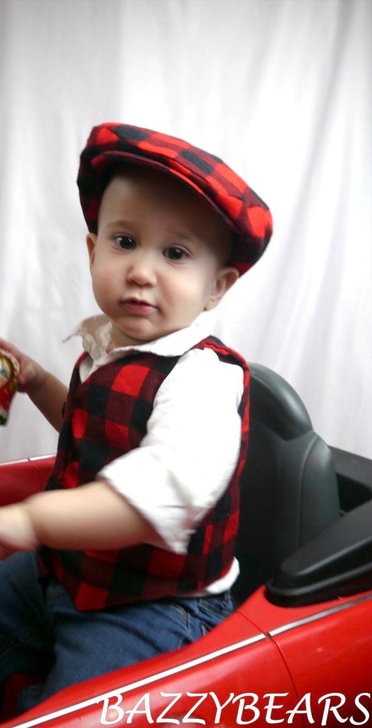 Boys red vest and bow tie Toddler boy vest Baby boy bow tie Infant vest boy Christmas outfit Page boy outfit Boy vest Toddler vest and tie