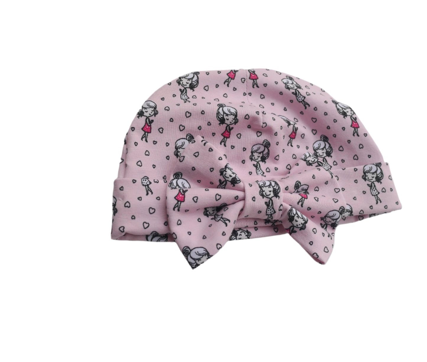 Cute Pink Baby Bow Baby Turban Hat