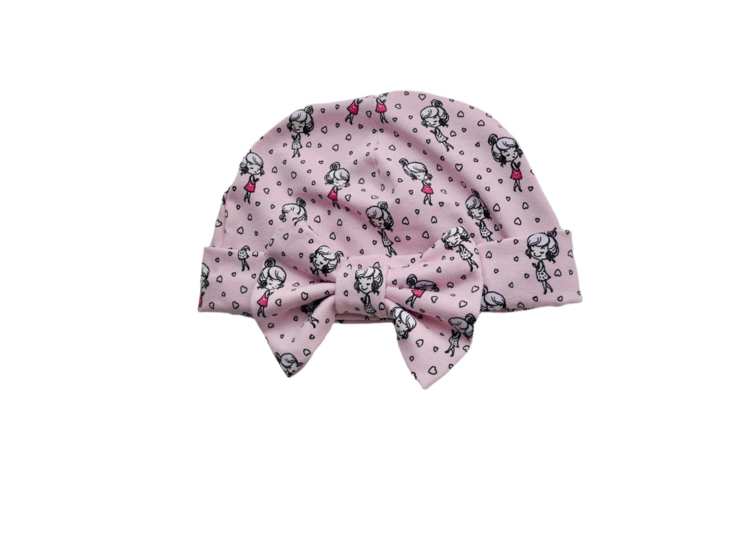 Cute Pink Baby Bow Baby Turban Hat