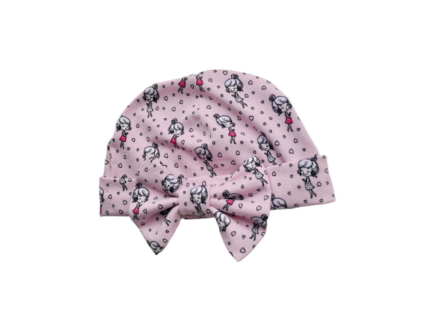 Cute Pink Baby Bow Baby Turban Hat