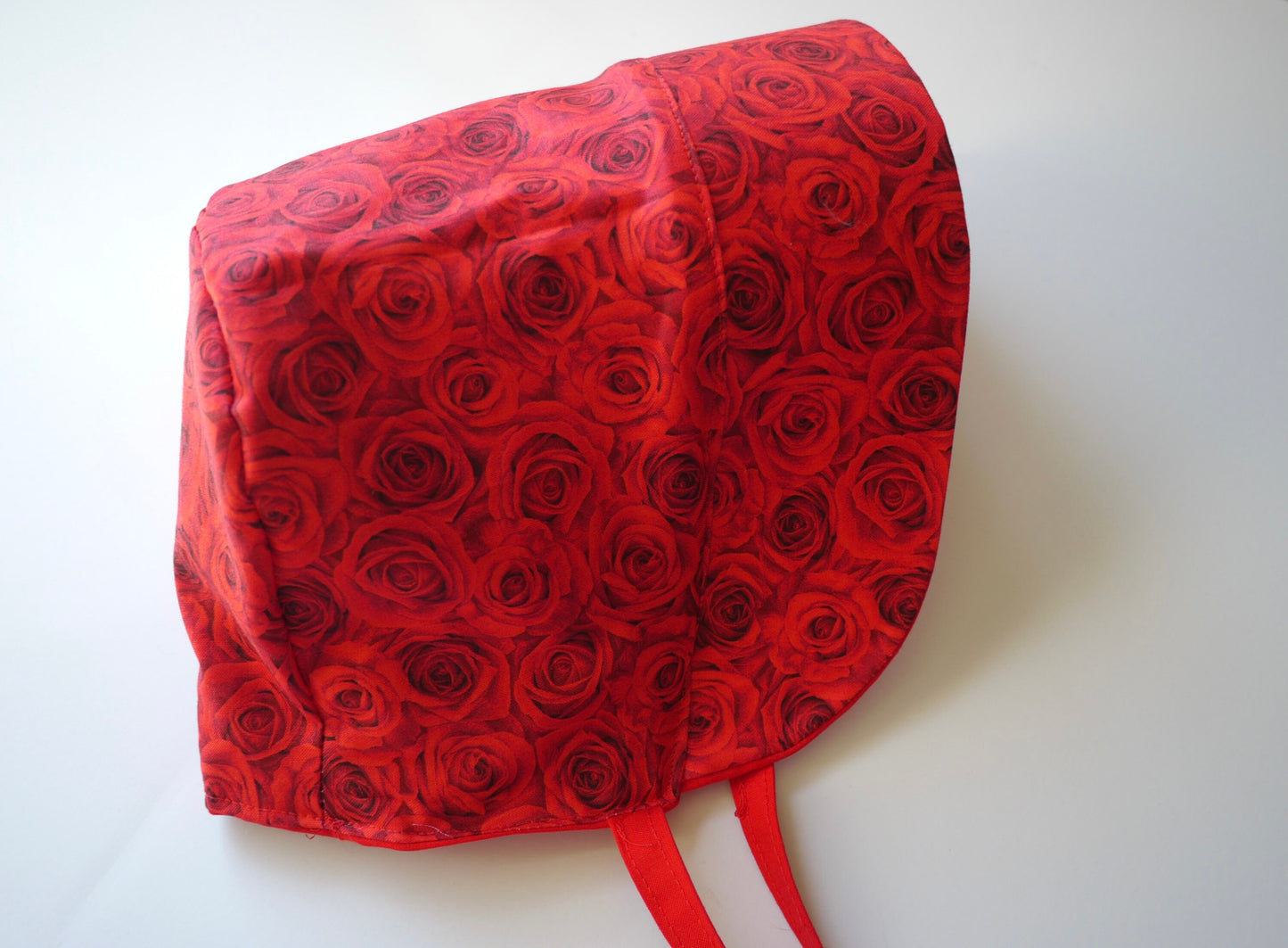 Valentine red roses summer sunhat and baby bonnet