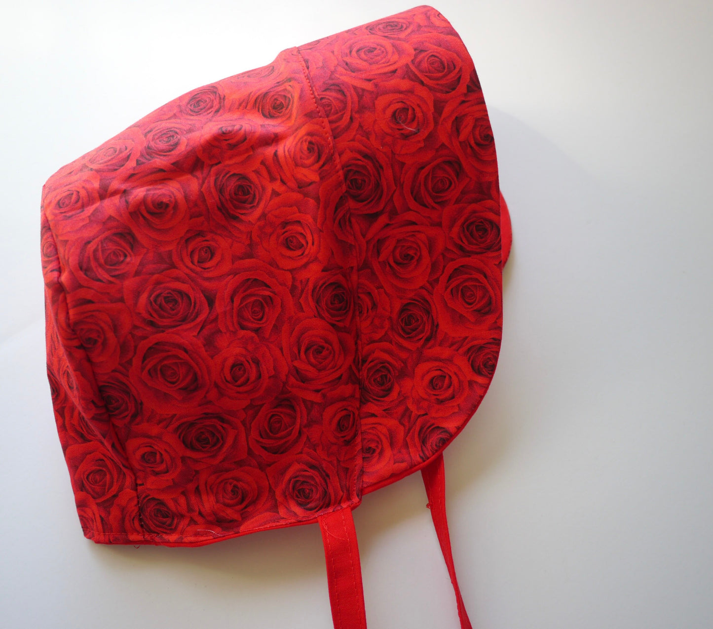 Valentine red roses summer sunhat and baby bonnet