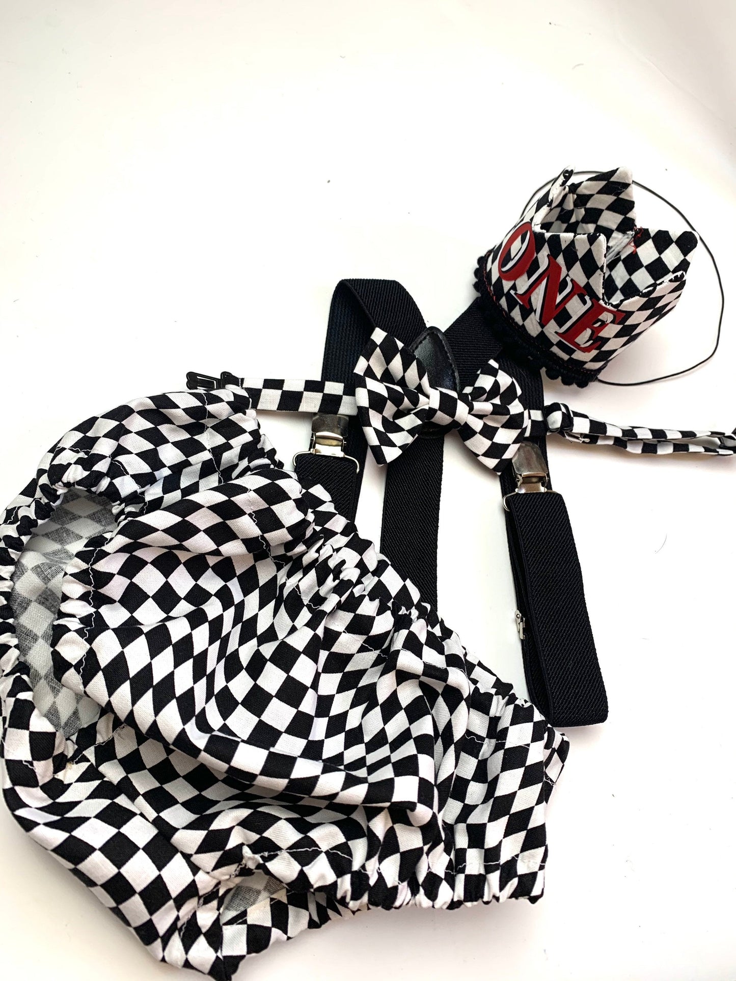 First Birthday Cake Smash Outfit Racing car Red Black yellow Car flames Diaper Cover bow Tie for Baby Boy racing cake smash