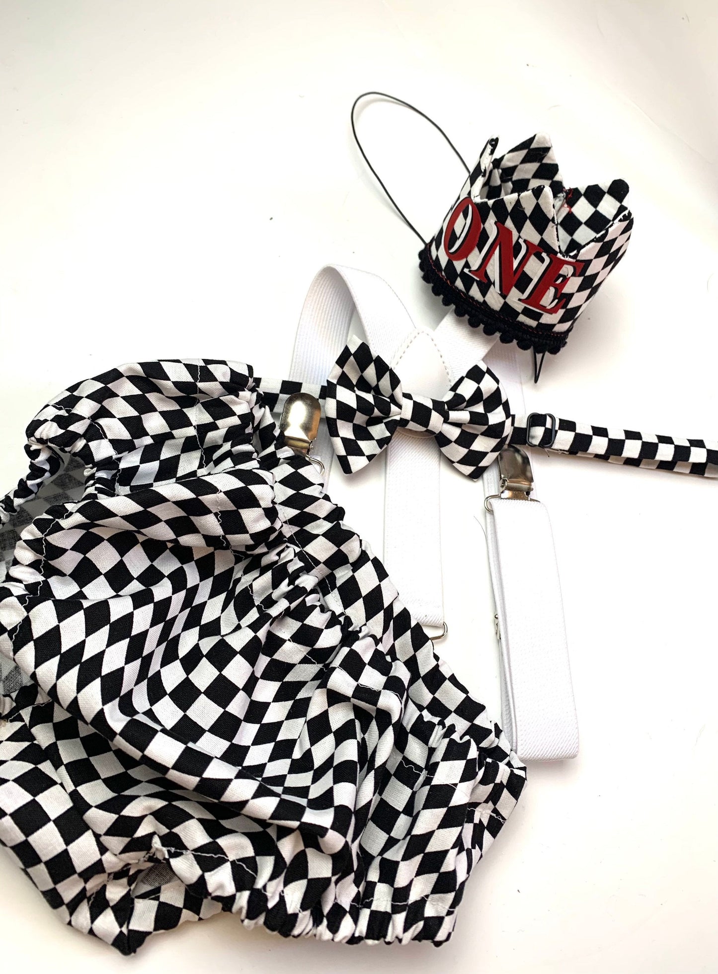 First Birthday Cake Smash Outfit Racing car Red Black yellow Car flames Diaper Cover bow Tie for Baby Boy racing cake smash