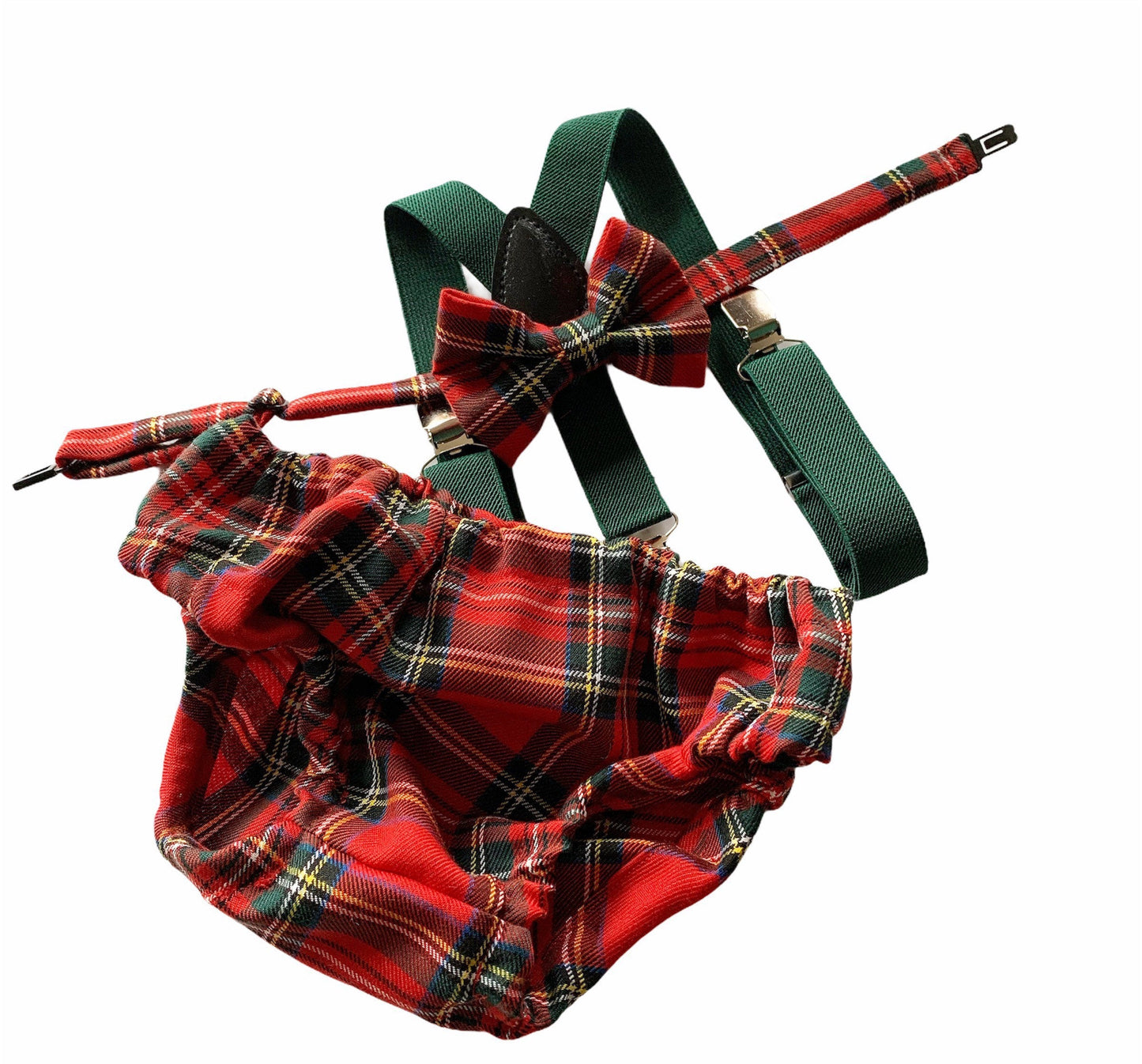 Cake Smash Outfit Boy Girl Buffalo Plaid Set or Buy the Piece Diaper Cover Bow Tie Suspenders Boys First 1st Birthday Tartan Photoshoot