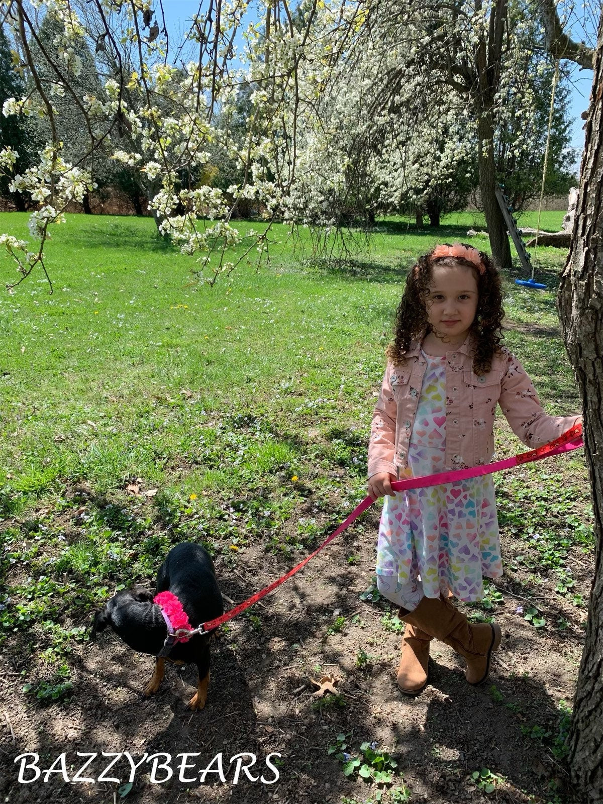 Flower Girl Headband available in rainbow colours