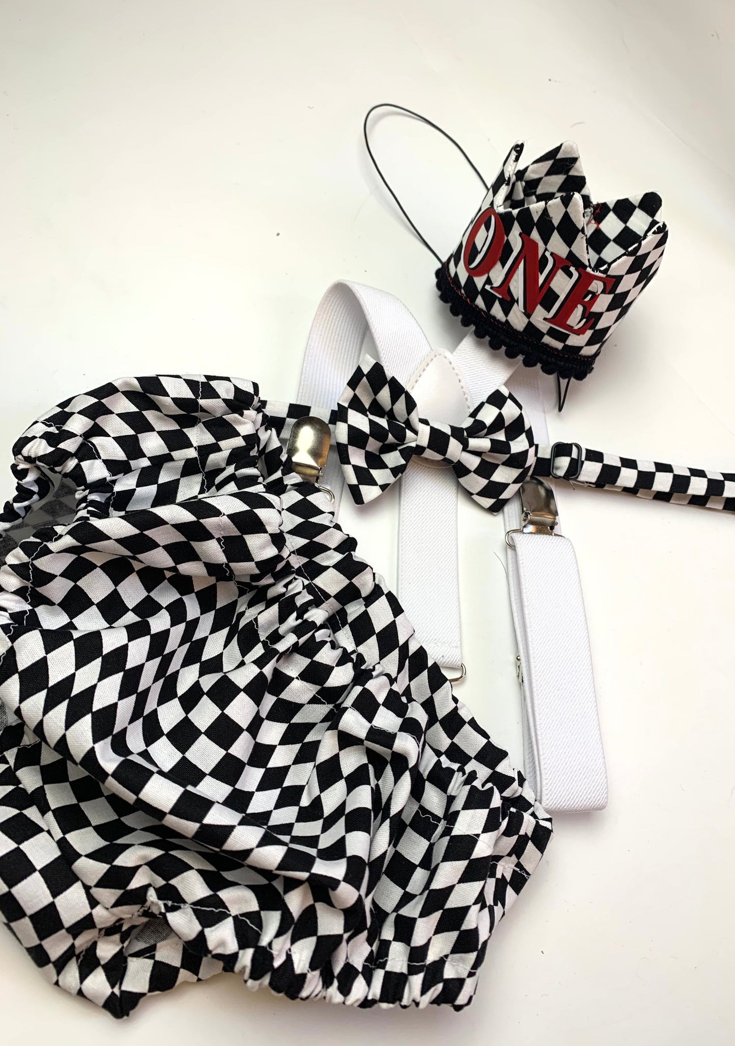 First Birthday Cake Smash Outfit Racing car Red Black yellow Car flames Diaper Cover bow Tie for Baby Boy racing cake smash