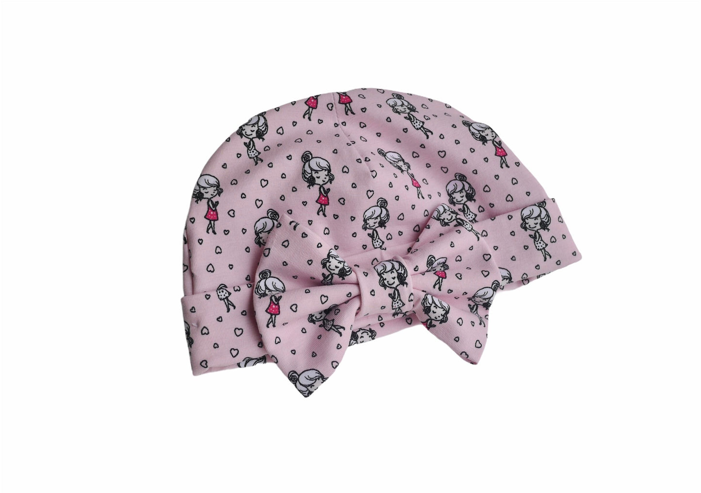 Cute Pink Baby Bow Baby Turban Hat