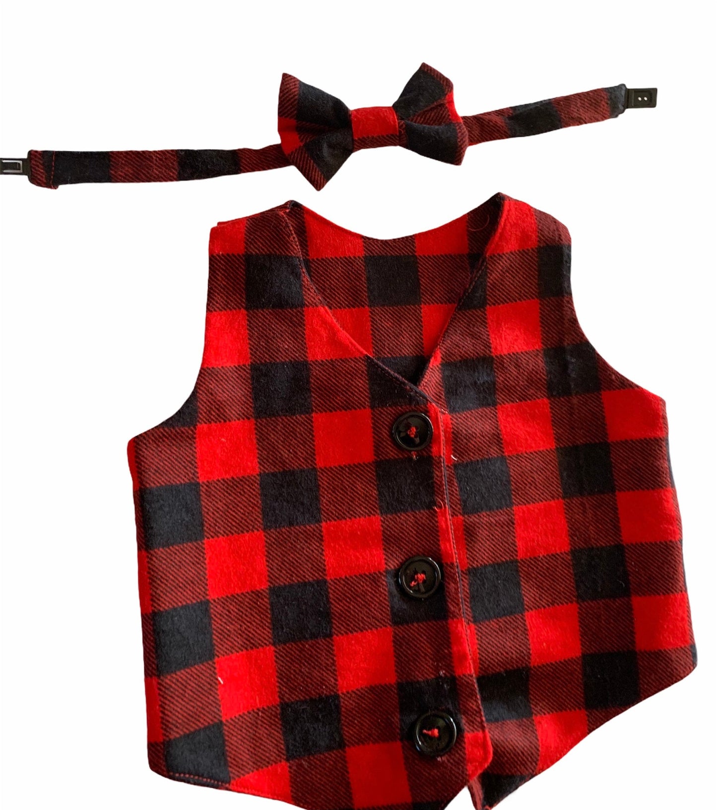 Boys red vest and bow tie Toddler boy vest Baby boy bow tie Infant vest boy Christmas outfit Page boy outfit Boy vest Toddler vest and tie