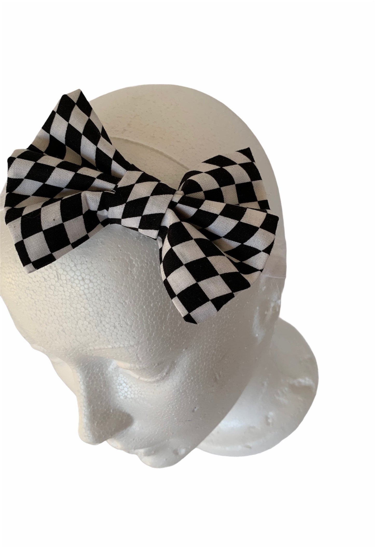 checkered flag top knot head wrap/baby headbands/knit headbands/toddler headbands/baby girl bow/newborn headband