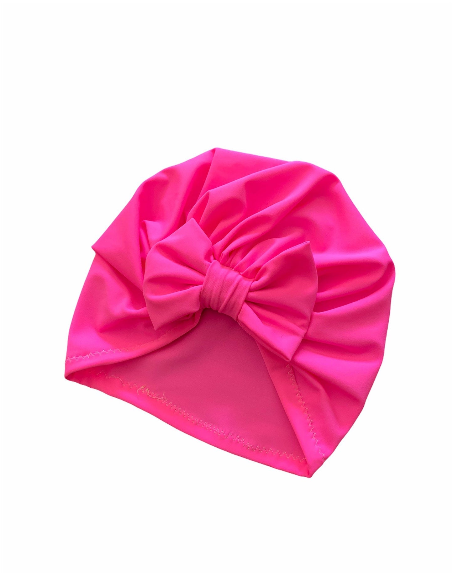 Fuschia Baby and Adult Swim Turban hat