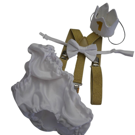 Boys white bowtie and bloomer set, boy, baby clothing, birthday, cake smash outfit, white cotton, bloomers, bloomer and bowtie