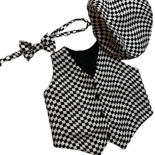 First Birthday Cake Smash Outfit Racing car Red Black white Car checkered Diaper Cover Tie for Baby Boy racing cake smash