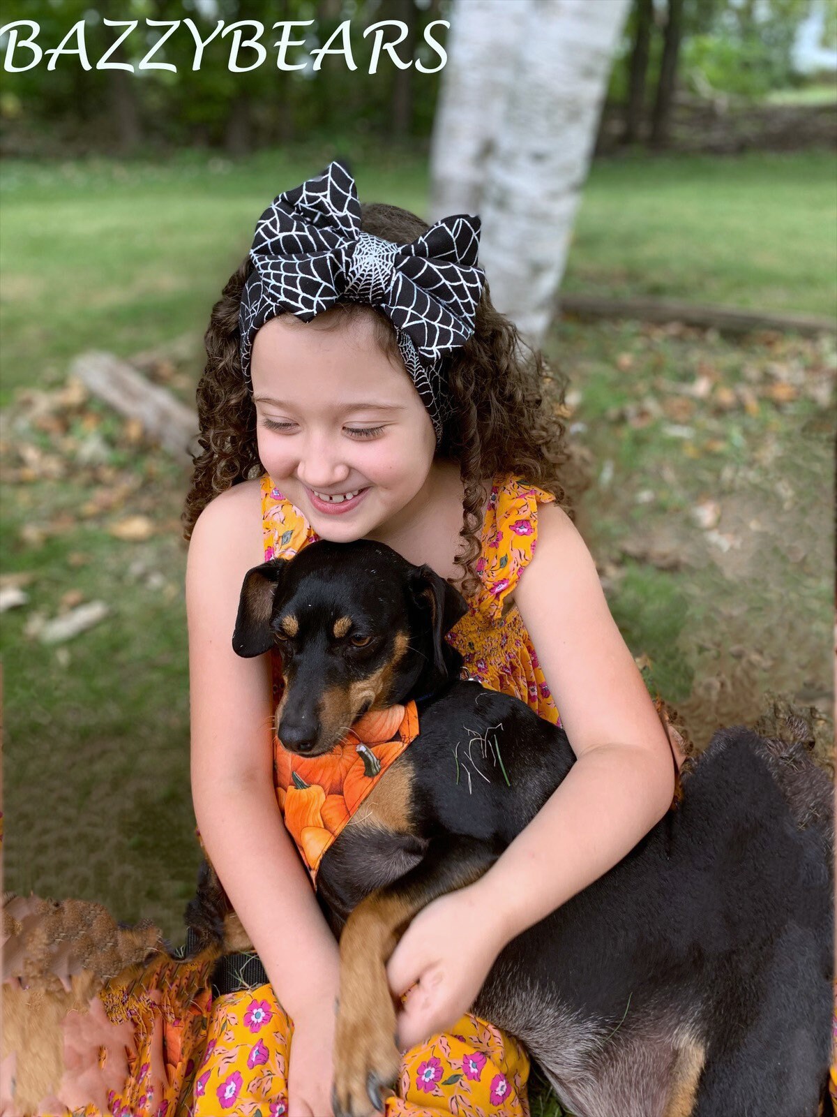 Halloween BIG bow Nylon Head wrap, black spiderweb Bow Headband. Baby girl, newborn, Toddler Headwrap wide headband,