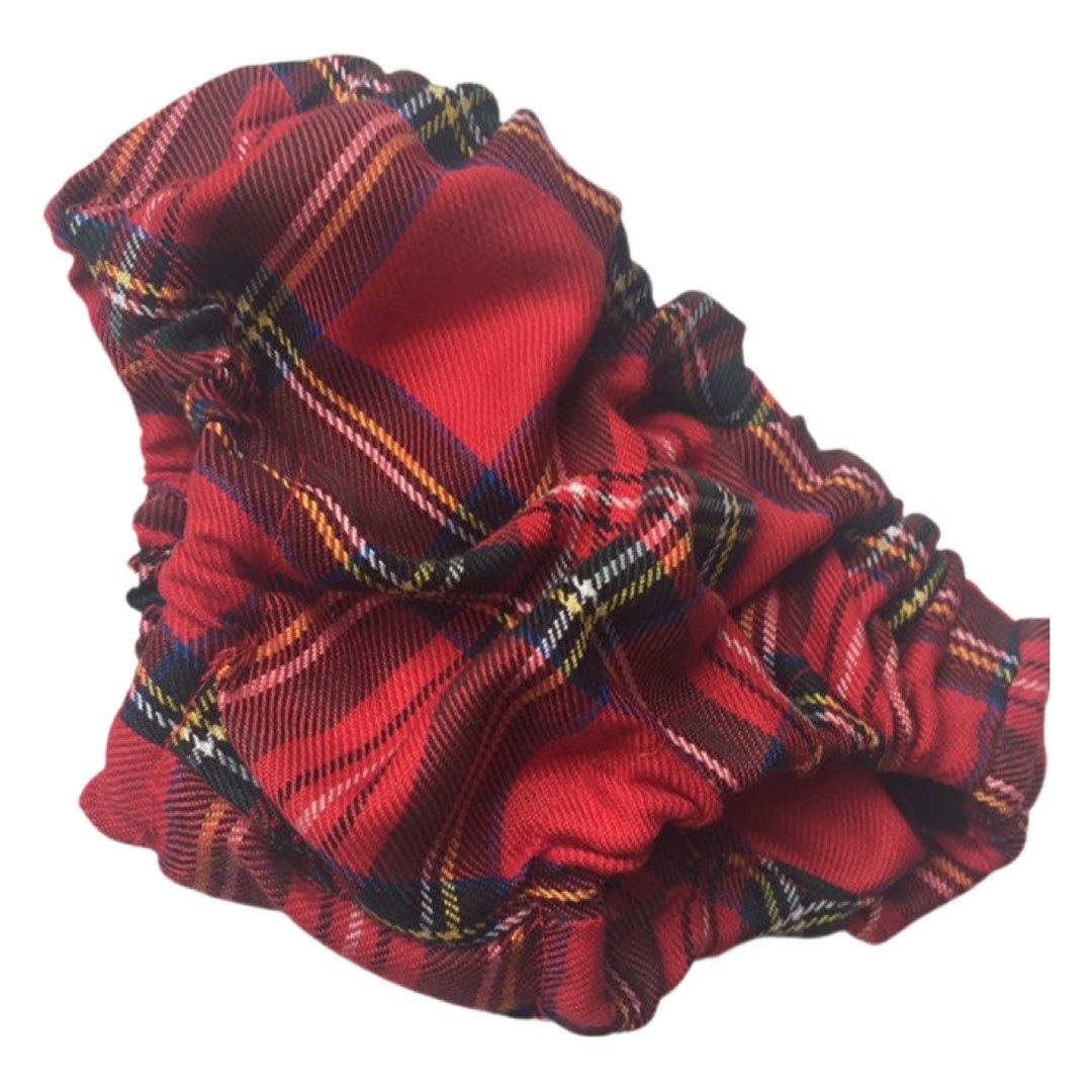 Baby red and black Stewart tartan plaid bloomers