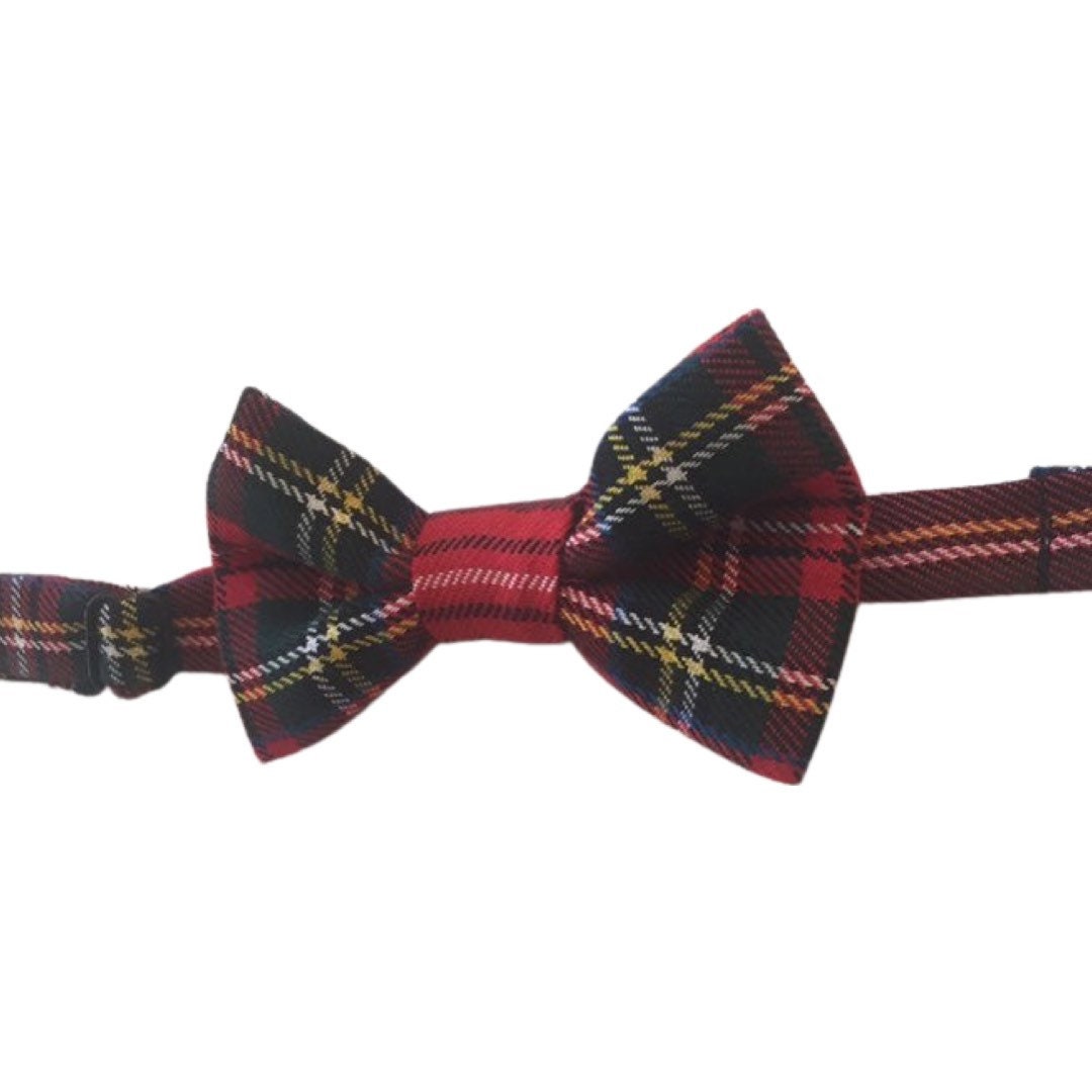 Tartan 100% Wool Bow Tie. Adjustable Bow Tie, Boys Bow Tie, Toddler Bow Tie, Baby Bow Tie