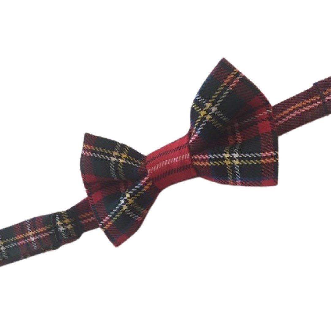 Tartan 100% Wool Bow Tie. Adjustable Bow Tie, Boys Bow Tie, Toddler Bow Tie, Baby Bow Tie