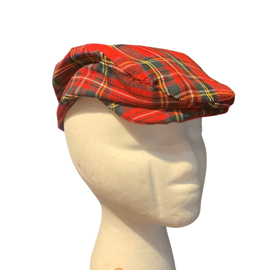 Men’s Scottish Royal Stewart Tartan Flatcap