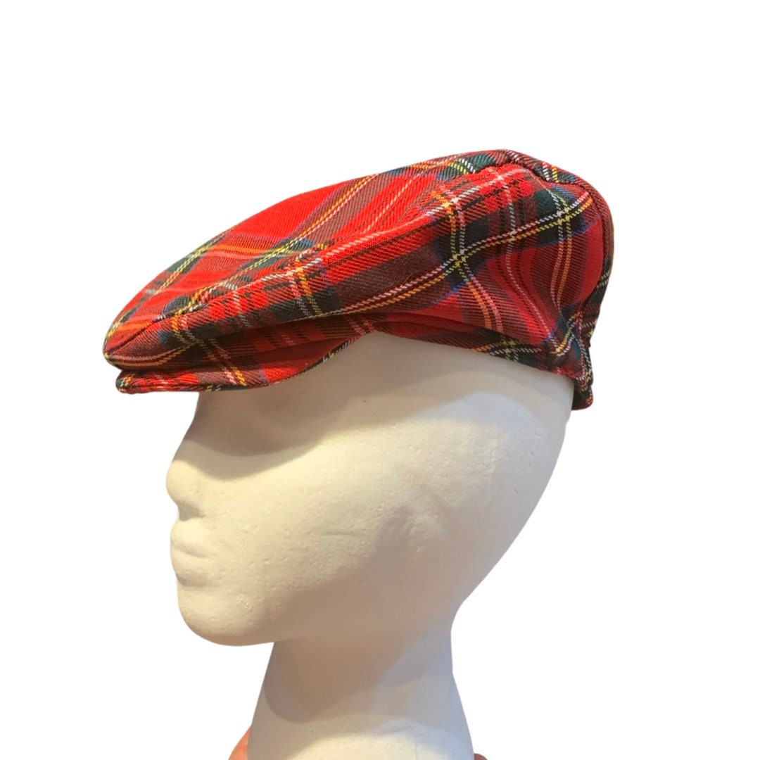 Men’s Scottish Royal Stewart Tartan Flatcap