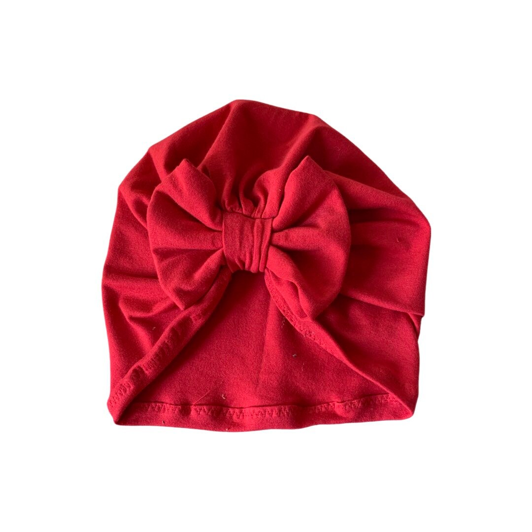 Red Bow Turban - Baby turban