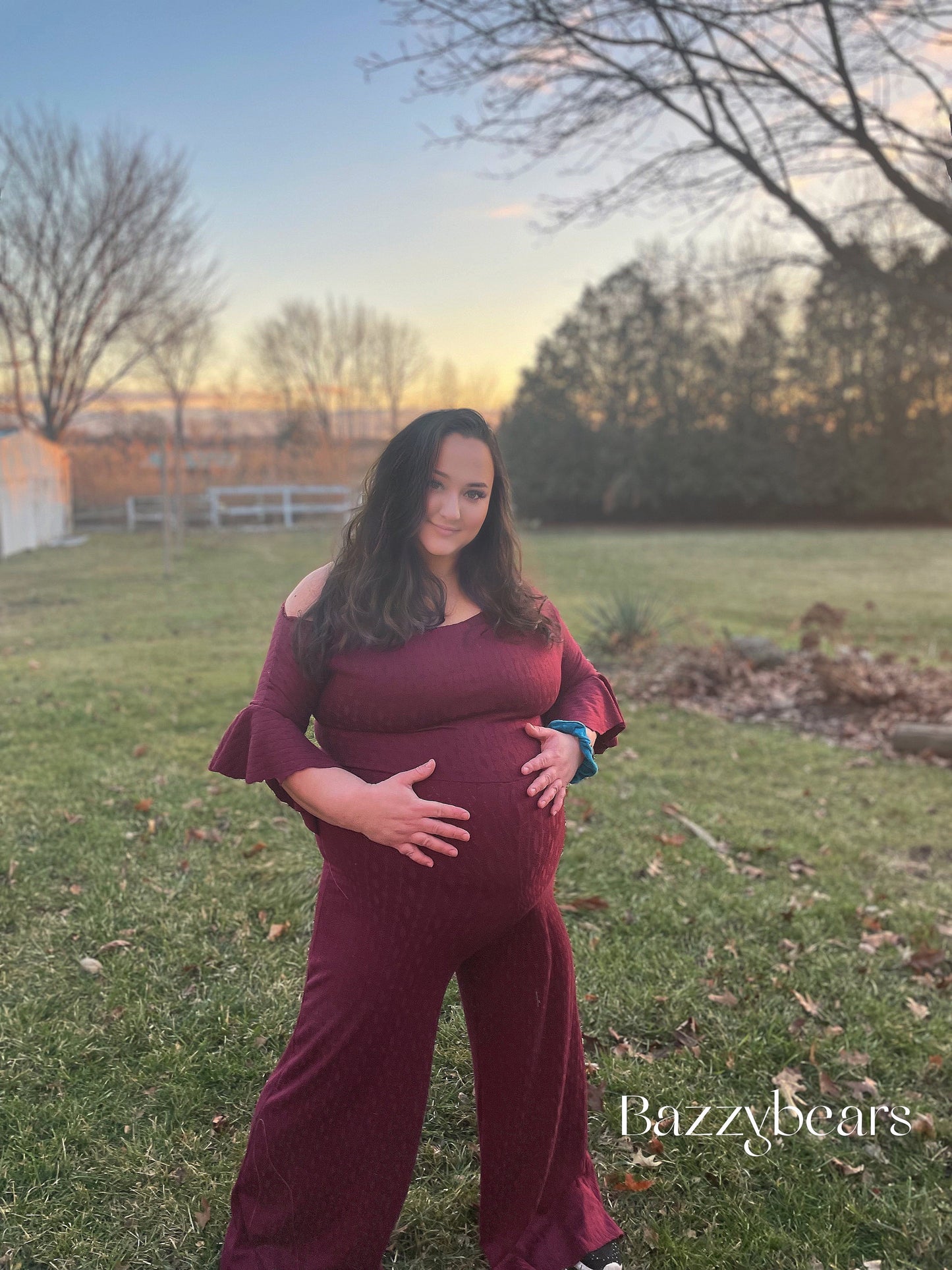 Knit jumpsuit cotton jumpsuit pregnancy jumpsuit women jumpsuit maternity plus size jumpsuit romper off shoulder wide leg jumpsuit