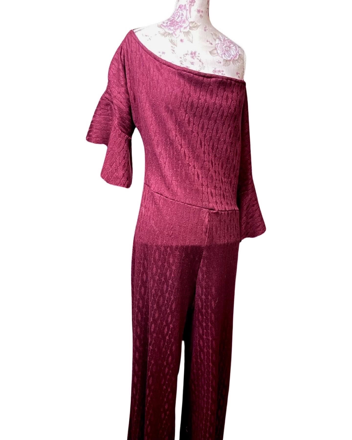 Knit jumpsuit cotton jumpsuit pregnancy jumpsuit women jumpsuit maternity plus size jumpsuit romper off shoulder wide leg jumpsuit