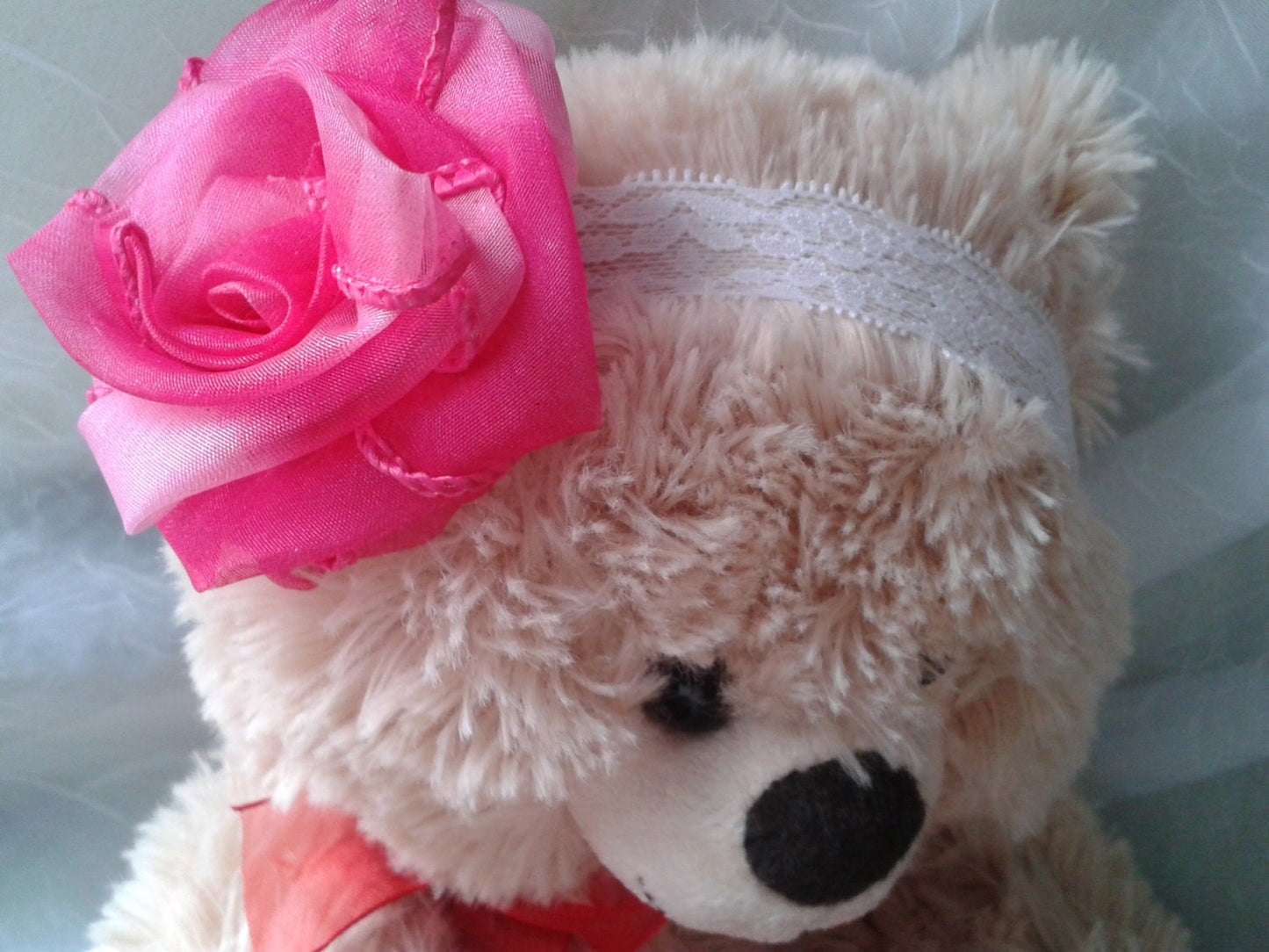 simple rose headband, baby rose headband, pink rose headband, pink rose baby headband, baby headband, pink baby headband, newborn photo prop