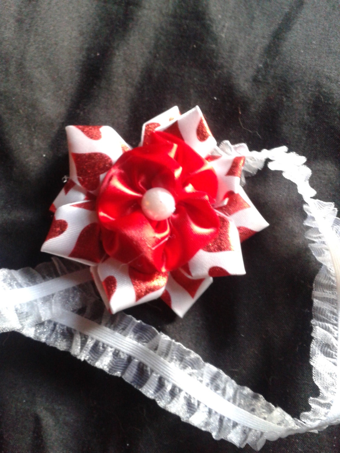 red rose baby headband, hearts baby headband, baby flower headband,red baby headband,red rose headband, flower headband, red flower headband