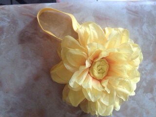 Yellow flower baby headband,  baby headband, ýelbow rose headband, large baby headband,  large flower baby headband,  spring baby headband