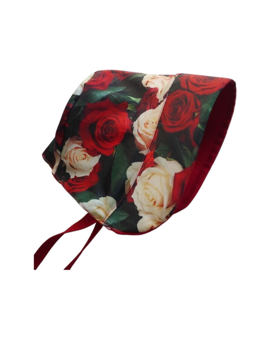 Valentines Day Roses Satin Sunhat and Bonnet